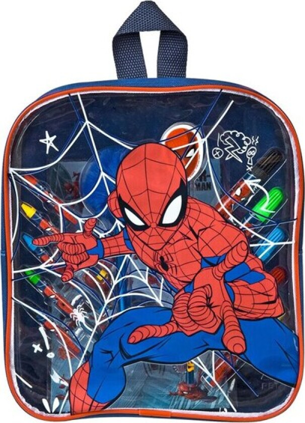 Spiderman in Backpack Coloring Set