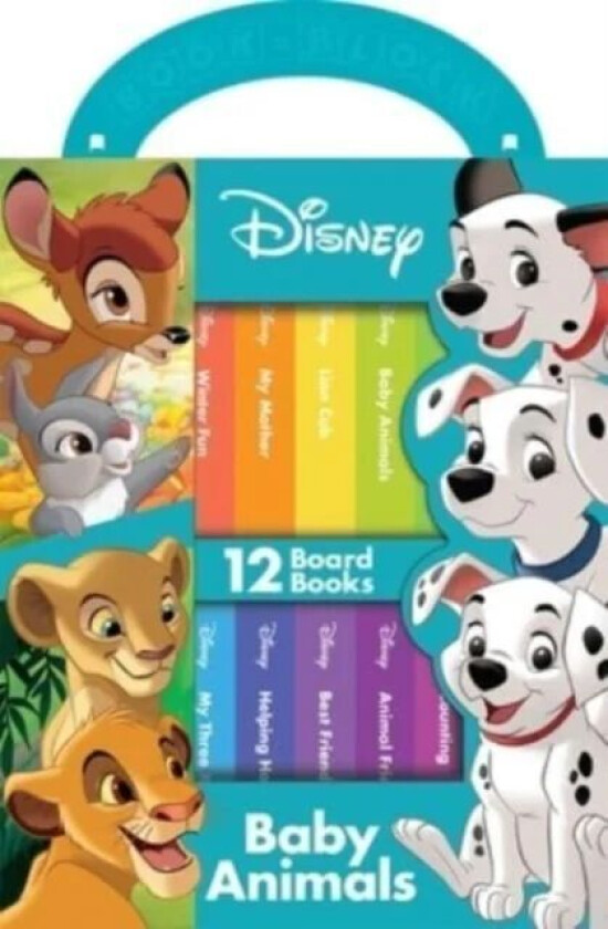 Disney: Baby Animals 12 Board Books av Pi Kids