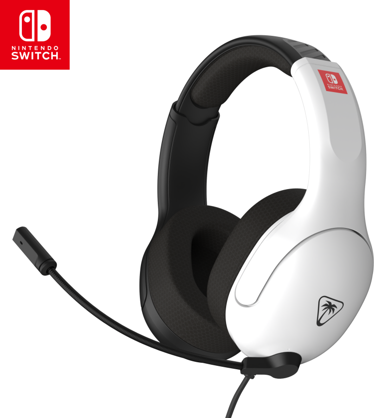 Airlite Fit - Black & White - Wired Headset - Nintendo Switch