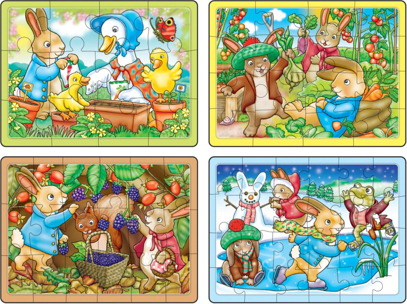 Peter Rabbit 4-in-a-Box Puzzles