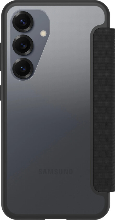 React Folio Samsung Galaxy S25 Black Crystal - clear/black