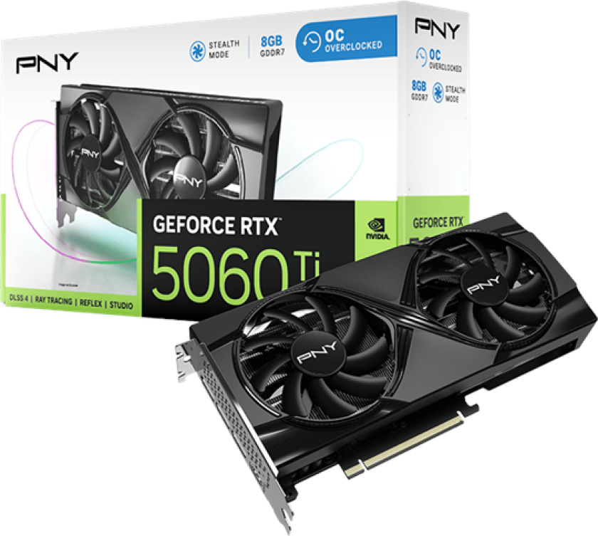GeForce RTX 5060 Dual Fan OC - 8GB GDDR7 RAM - Grafikkort