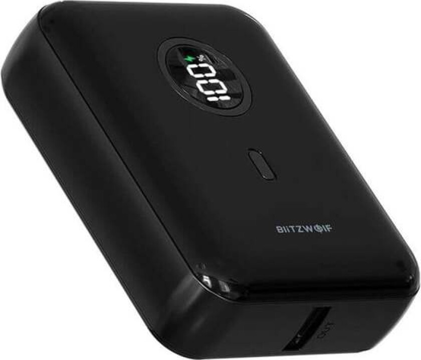 BW-P21 22.5W Mini Nødlader - Svart - 10000 mAh