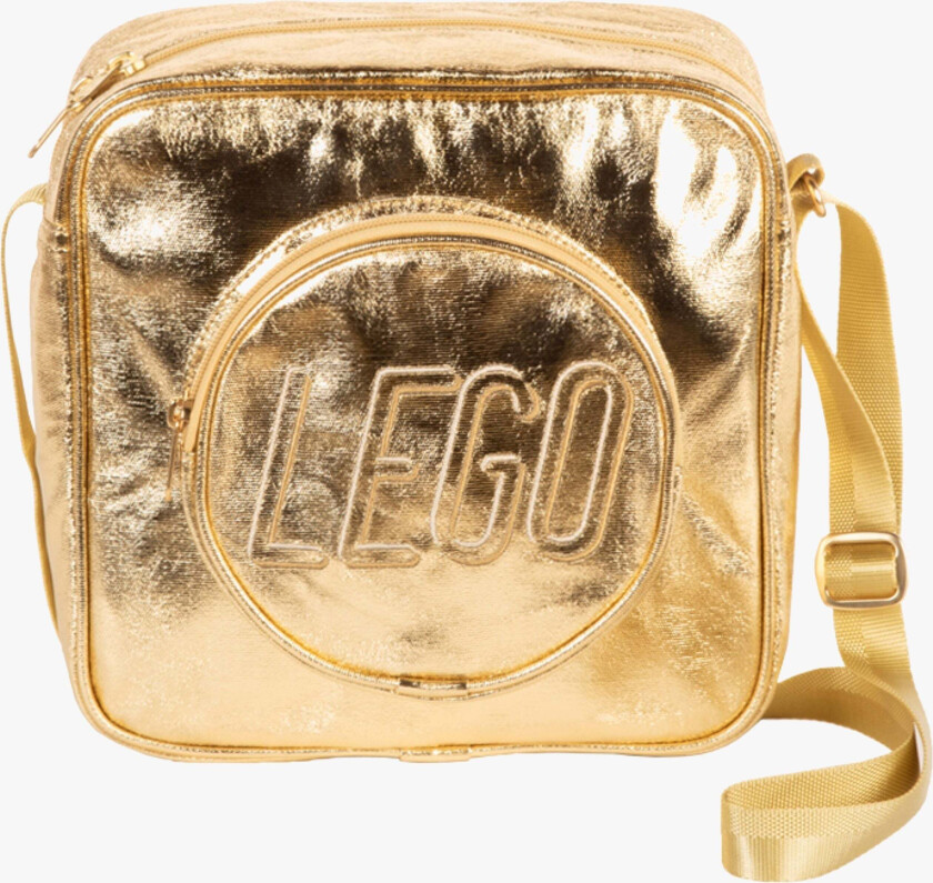 LEGO®BRICK crossbody GOLD 25x25 cm 8.5 L