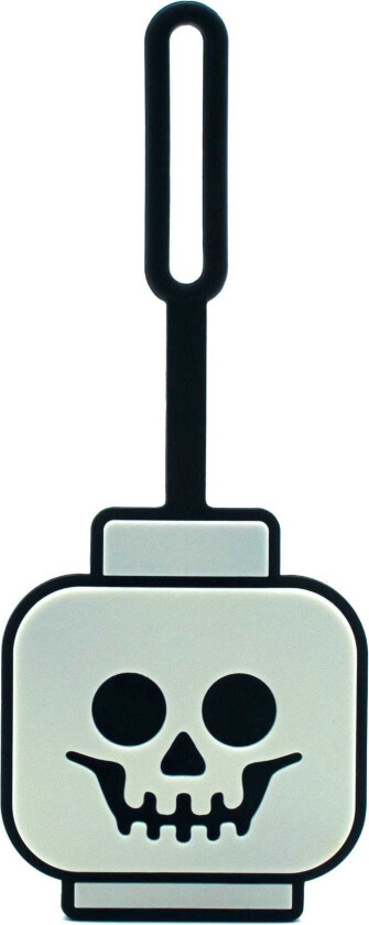 LEGO® Bag Tag/Luggage tag Skeleton Face Glow in the Dark