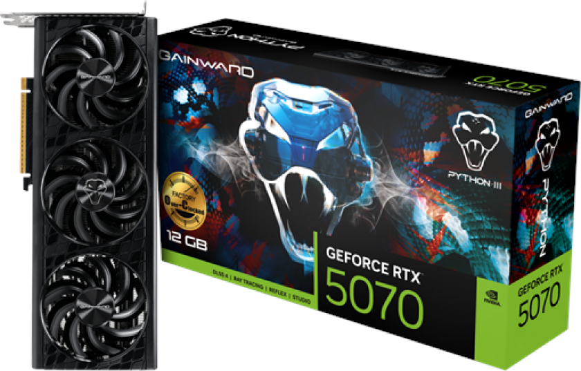 GeForce RTX 5070 Python III OC - 12GB GDDR7 RAM - Grafikkort
