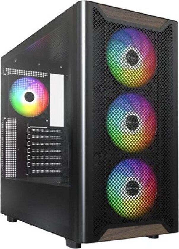 XR Wood Black - Kabinett - Miditower - Svart