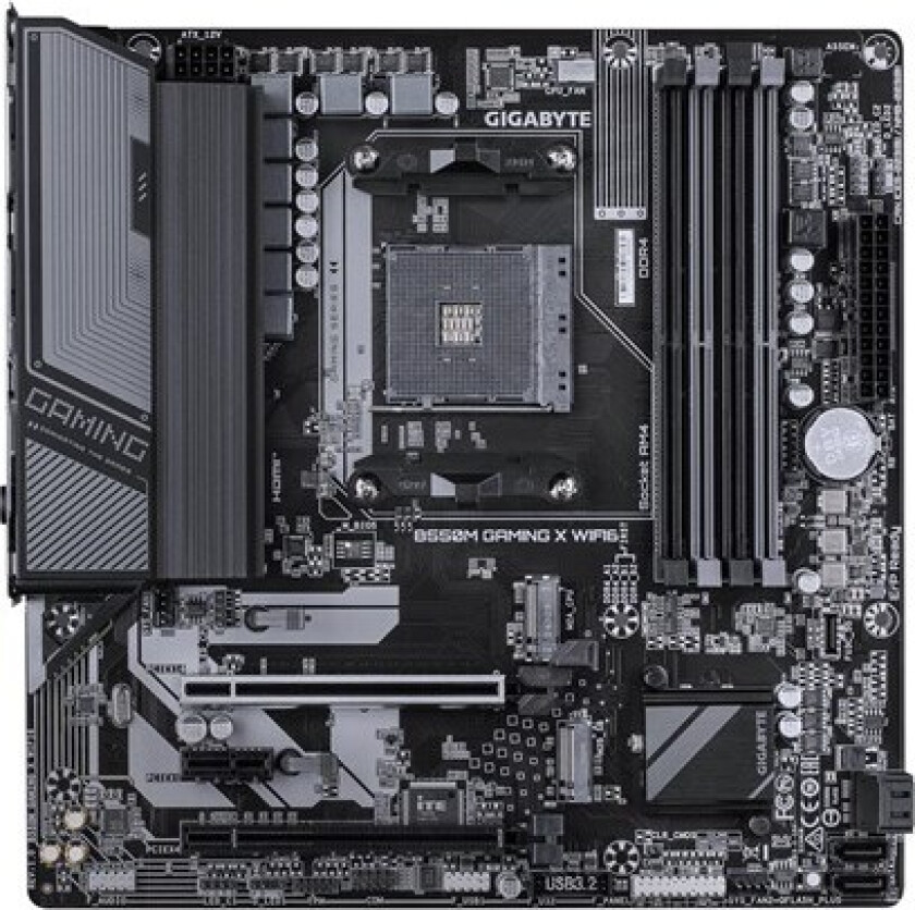 B550M GAMING X WIFI6 - motherboard - micro ATX - Socket AM4 - AMD B550 Hovedkort - AMD B550 - AMD AM4 socket - DDR4 RAM - Micro-ATX