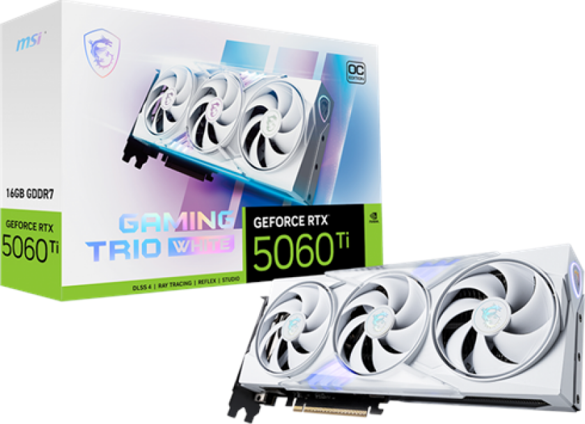 GeForce RTX 5060 Ti GAMING TRIO OC (hvit)