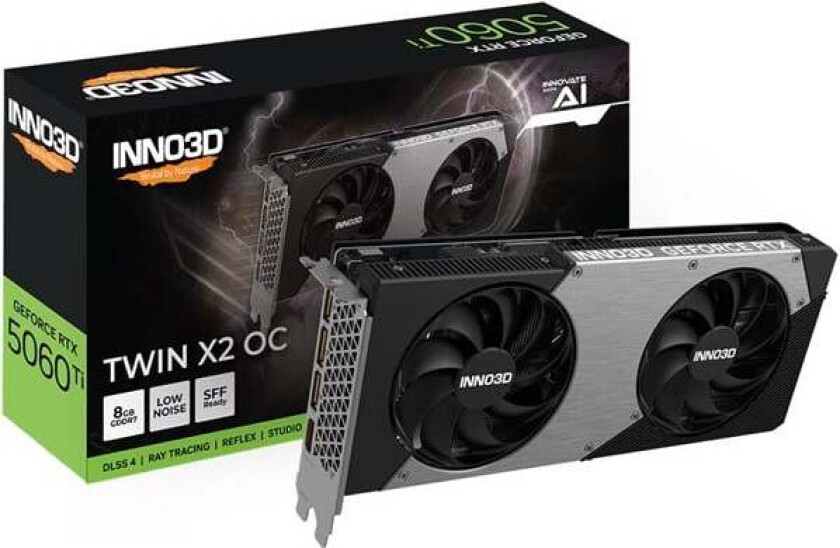 GeForce RTX 5060 Ti Twin X2 OC - 8GB GDDR7 RAM - Grafikkort