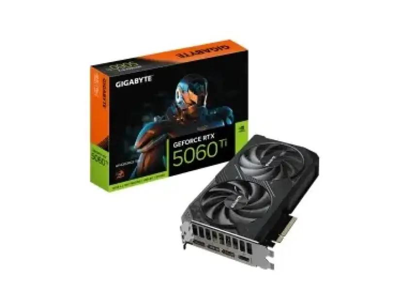 GeForce RTX 5060 Ti WindForce 2 - 16GB GDDR7 RAM - Grafikkort