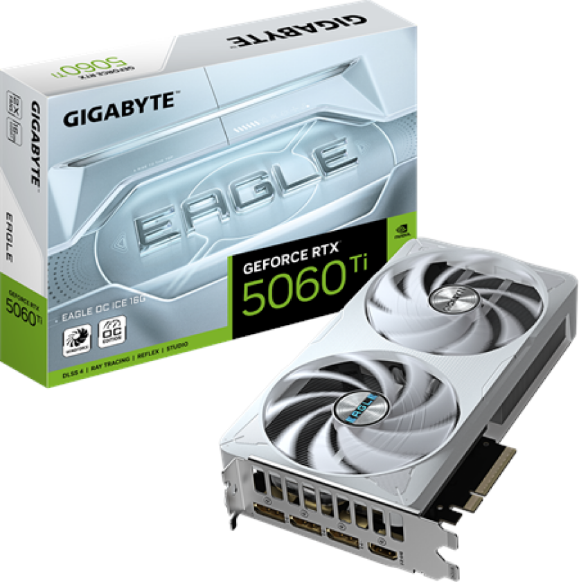 GeForce RTX 5060 Ti EAGLE OC ICE - 16GB GDDR7 RAM - Grafikkort