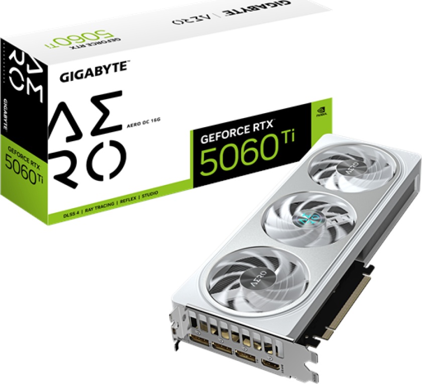 GeForce RTX 5060 Ti AERO OC - 16GB GDDR7 RAM - Grafikkort