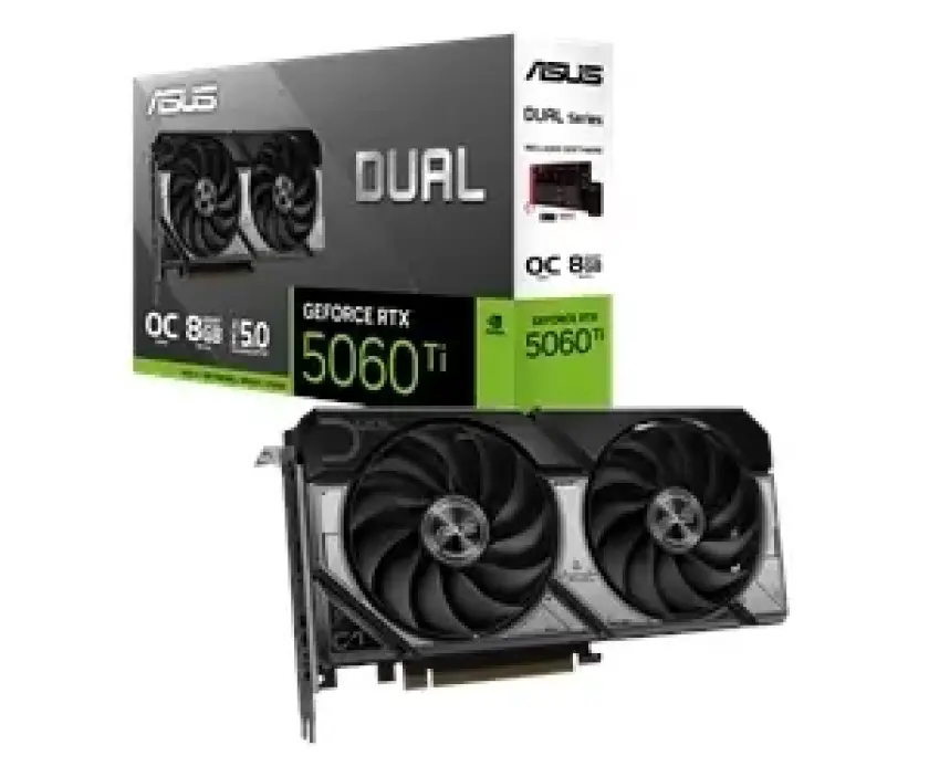 GeForce RTX 5060 Ti DUAL OC - 8GB GDDR7 RAM - Grafikkort