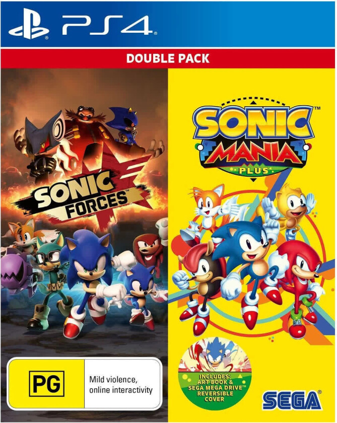 Sonic Mania Plus and Sonic Forces Double Pack - Sony PlayStation 4 - Action