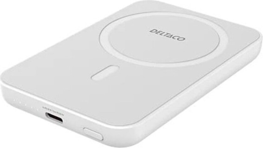 Power Bank - 5000 mAh Nødlader - Hvit - 5000 mAh