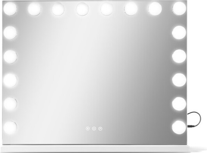 Makeup spejl med LED touch og USB-opladning!