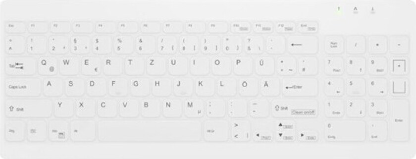 Medical AK-C7012 - keyboard - compact compact - QWERTY - Pan Nordic - white Input Device - Tastatur - Nordisk - Hvit
