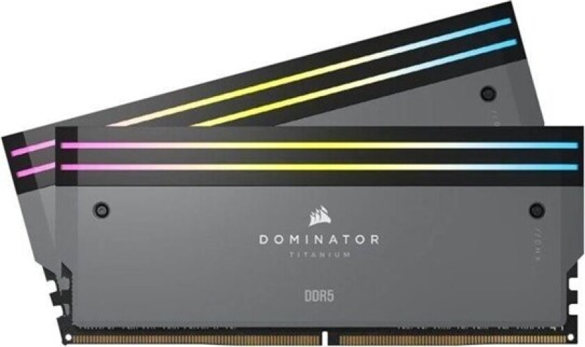 Dominator Titanium DDR5-6000 - 96GB - CL30 - Dual Channel (2 pcs) - AMD EXPO & Intel XMP - Grå med RGB