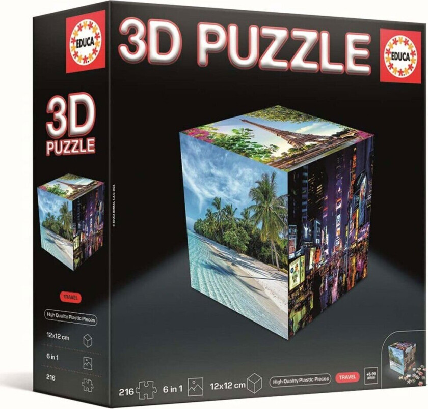 3D Puzzle Cube Travel