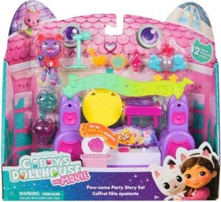 Gabby's Movie Pawsome Party Room Story Set