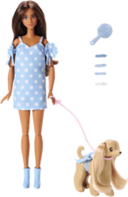 Twinning-utseende Brunette Prikkete