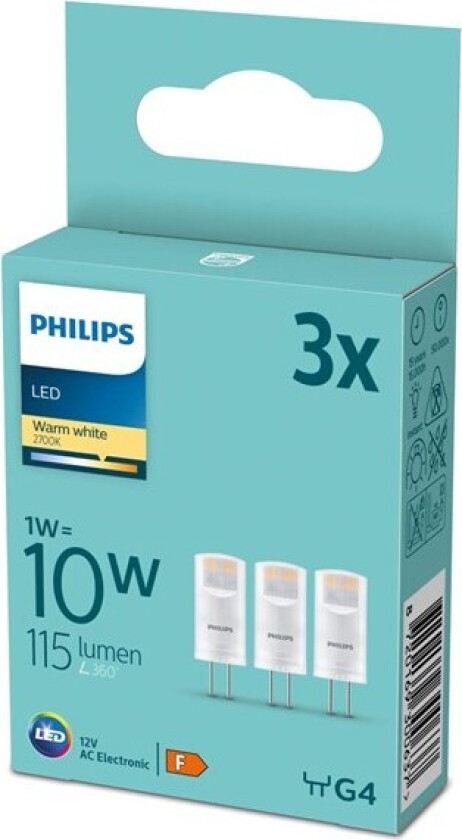 LED-lyspære by Signify 8720169300637 LED bulb G4