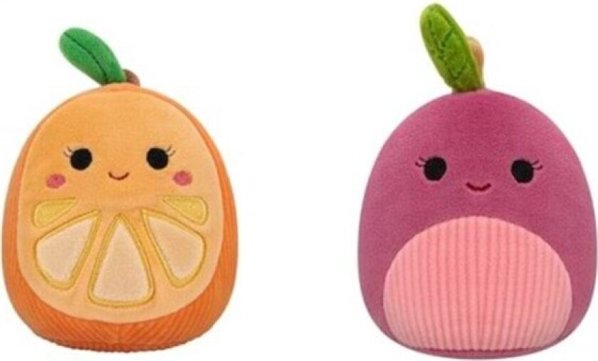 Squeaky Plush Dog Toy 18cm Fruits - assorted