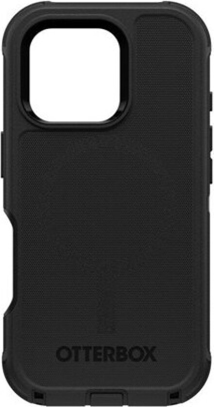 Defender Series - Baksidedeksel for mobiltelefon - MagSafe-samsvar - silikon - svart - for Apple iPhone 16 Pro