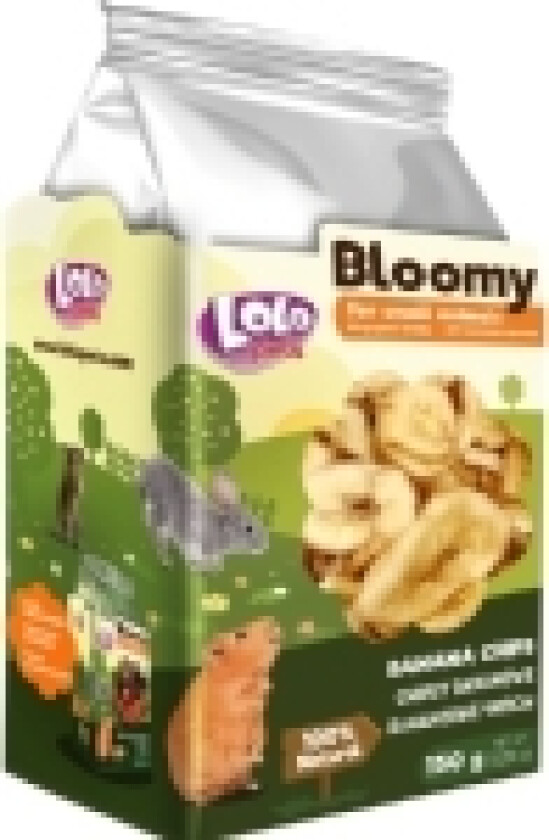 Banana chips for rodents & rabbit 150g - (4 pk/ps)