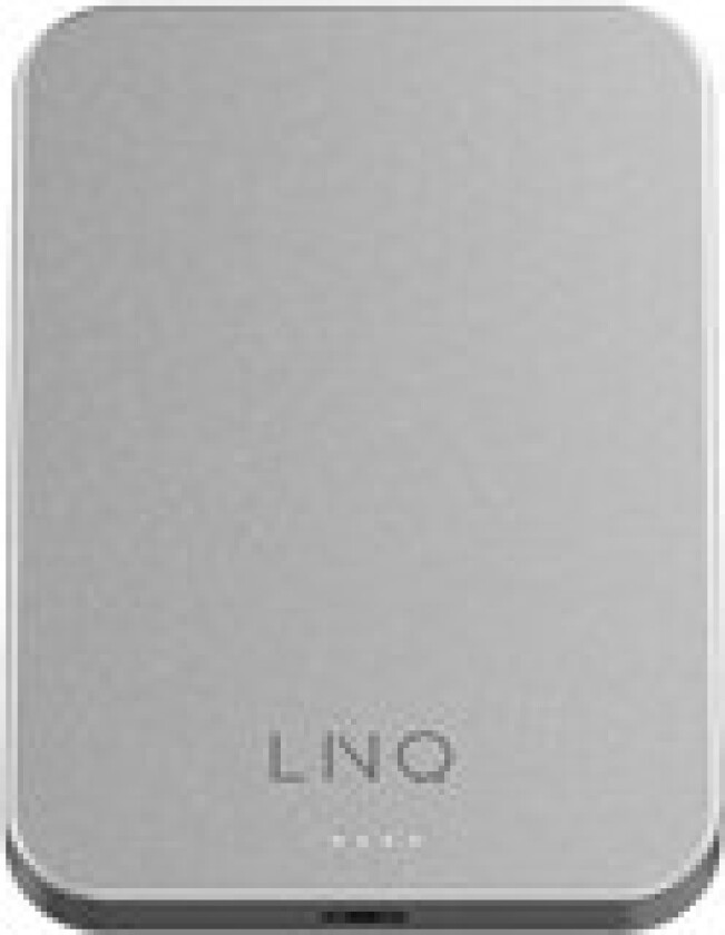 Magnetic Wireless Power Bank 15W/5.000mAh Silver Nødlader - Sølv - 5000 mAh