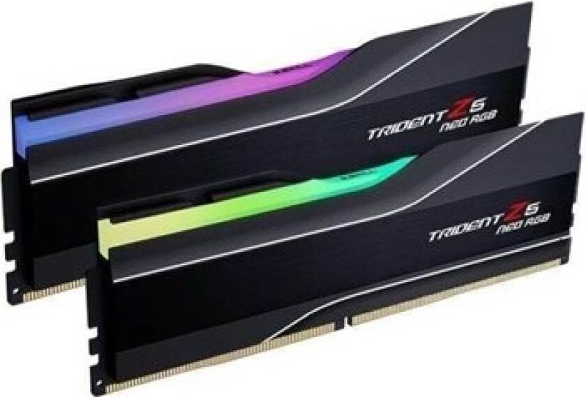 Trident Z5 Neo RGB DDR5-6000 - 64GB - CL26 - Dual Channel (2 pcs) - AMD EXPO - Svart med RGB