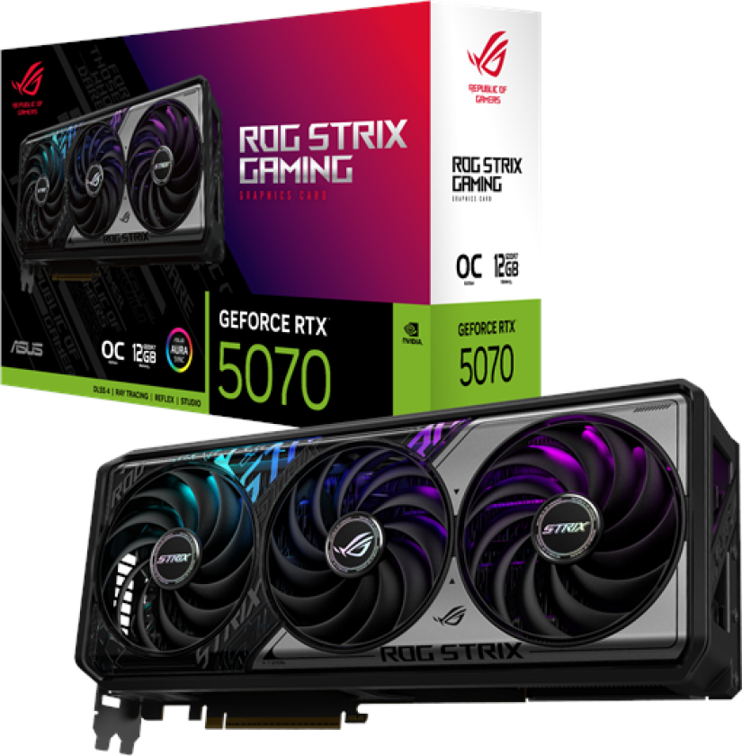 GeForce RTX 5070 ROG STRIX OC - 12GB GDDR7 RAM - Grafikkort