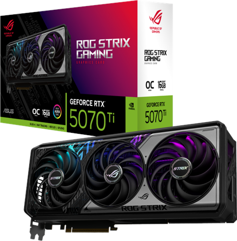 GeForce RTX 5070 Ti ROG STRIX OC - 16GB GDDR7 RAM - Grafikkort