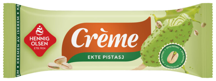 Creme Fløteis Ekte Pistasj 110ml
