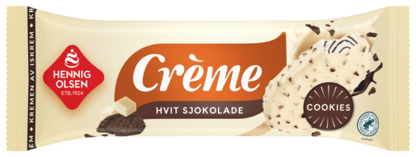 Creme Hvit Sjokolade Fløteis 110ml Heo