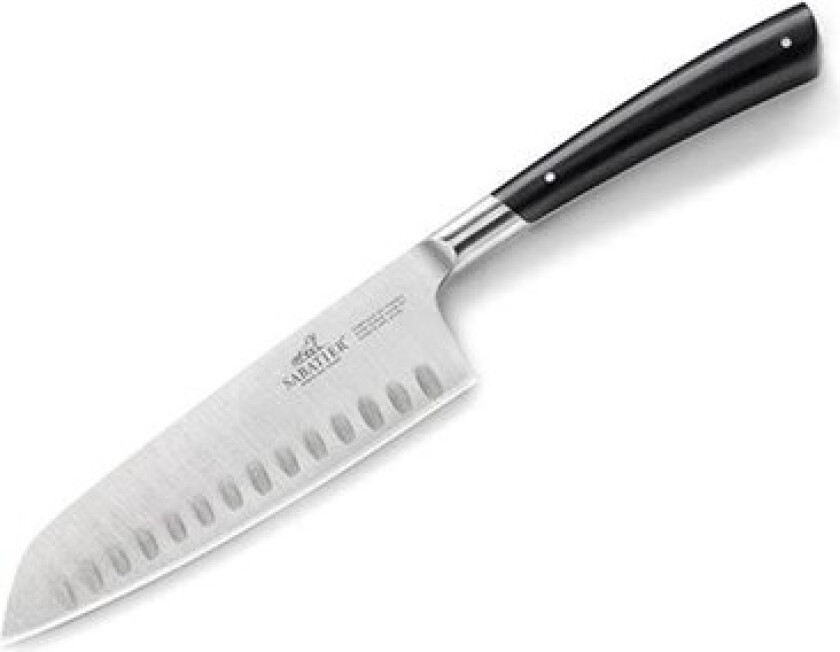 Santoku knife 18 cm Edonist Steel/Black
