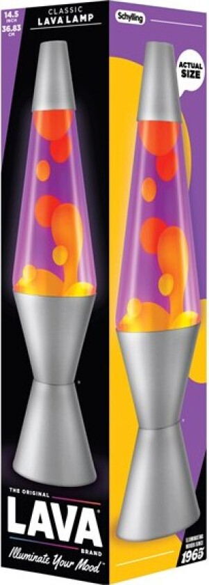 Lamp Classic 37cm Orange/Purple