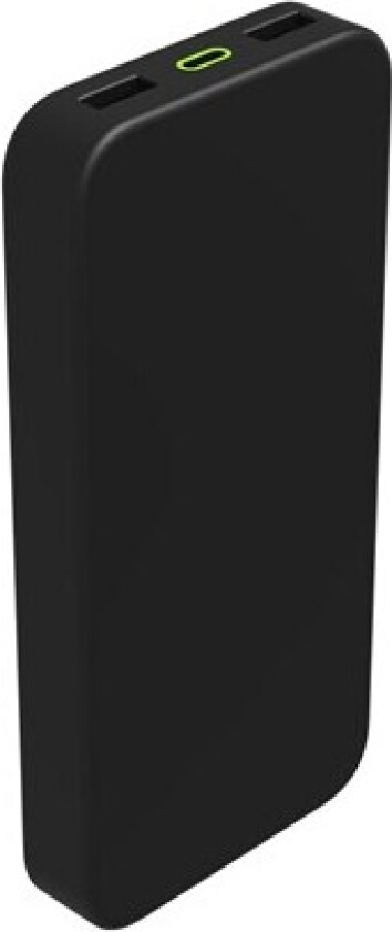 powerstation USB 24 pin USB-C - 20 Watt Nødlader - Svart - 10000 mAh