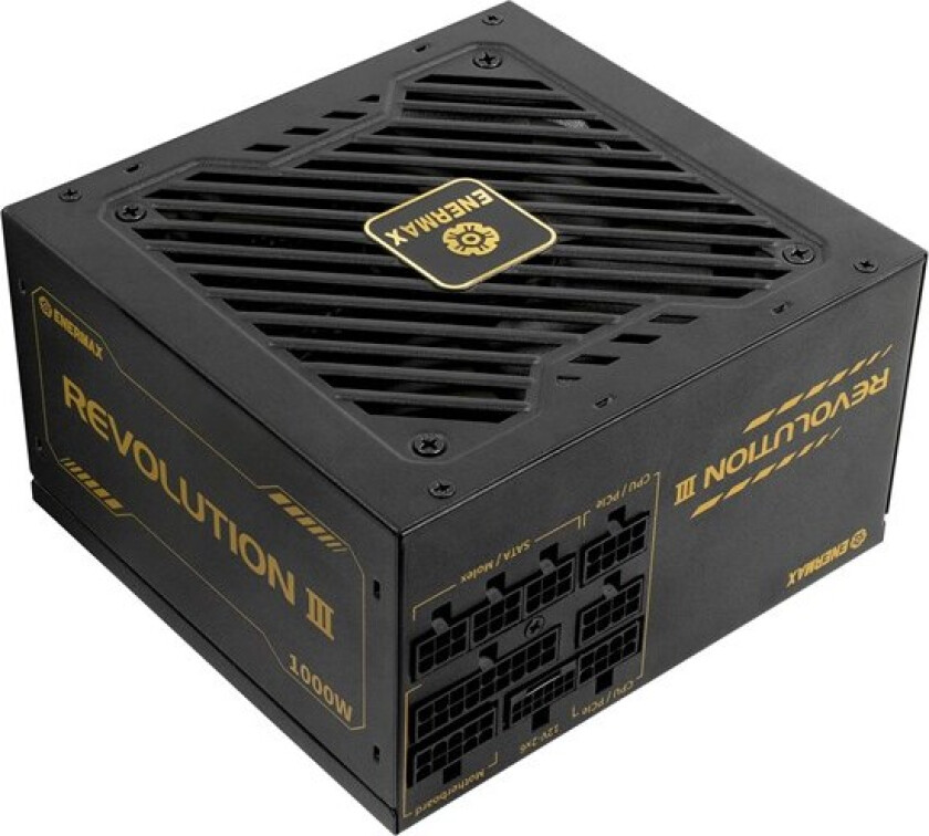 REVOLUTION III Strømforsyning (PSU) - 1000 Watt - 120 mm - ATX 3.1 - 80 Plus Gold sertifisert