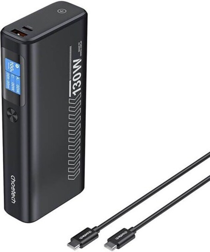 Power Bank B702 20000mAh PD100W 2C1A (Grey) Nødlader - Grey - 20000 mAh