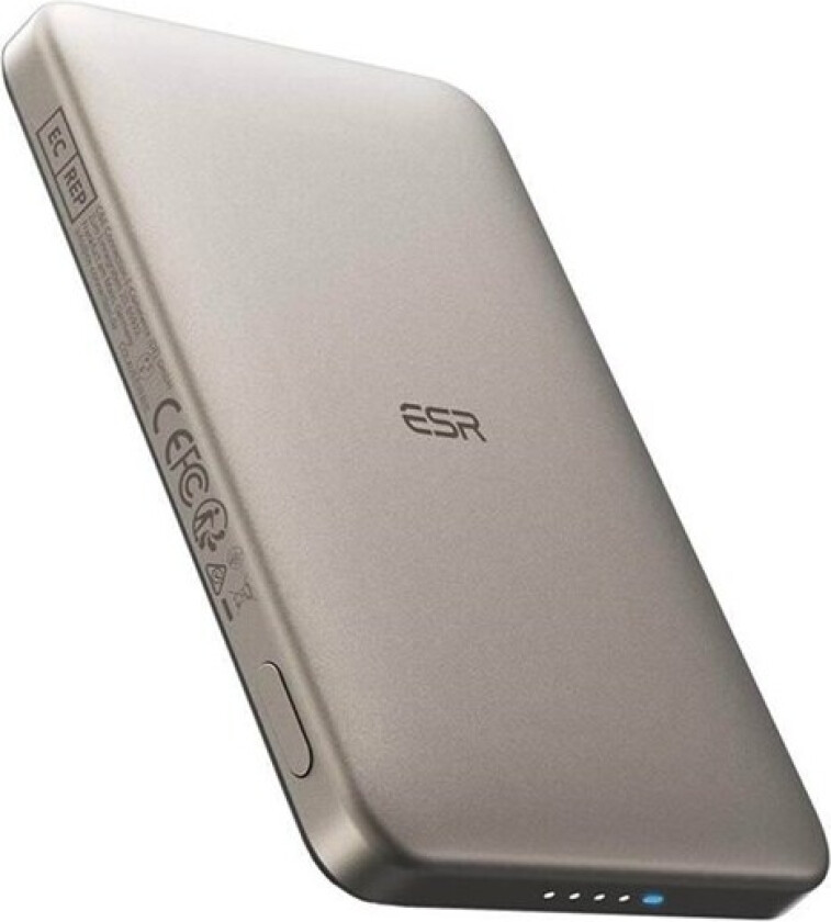 Magnetic Powerbank 5000mAh Qi2 (Sand) Nødlader - 5000 mAh