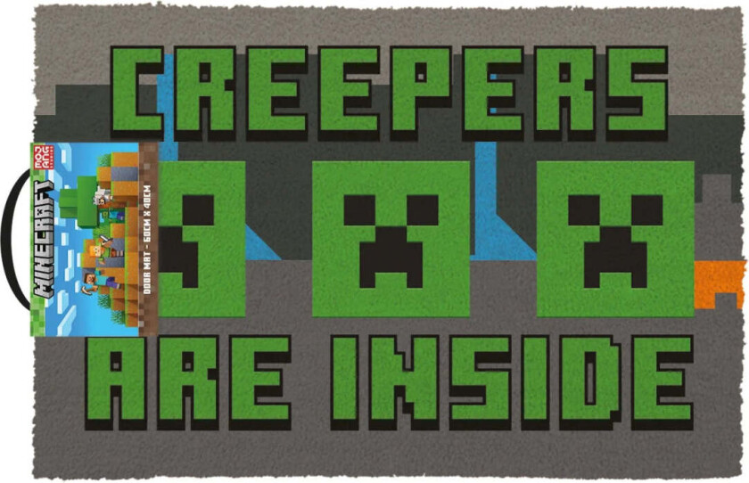 Minecraft Creepers are inside - Dørmatte