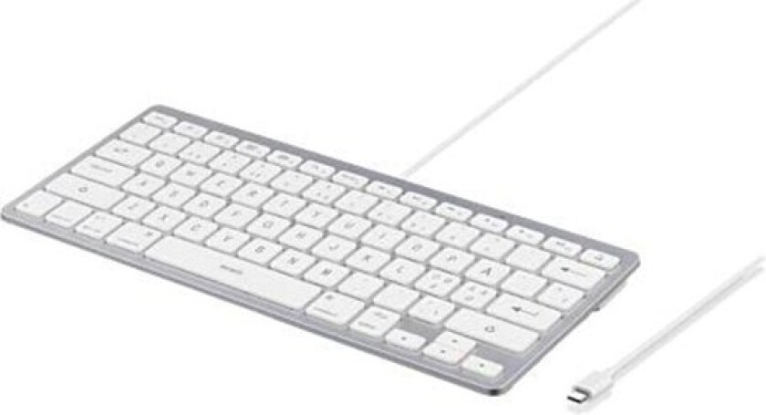 USB-C Keyboard for iOS/MacOS - Tastatur - Uten talltastatur - Nordisk - Sølv