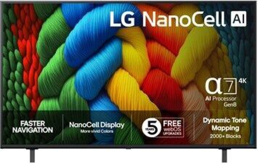 50" NANO80 AI 4K NanoCell Smart TV (2025)