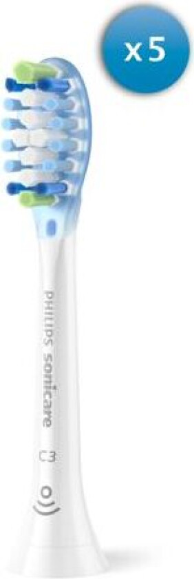 Sonicare C3 Premium Plack Defence børstehoder (4+1, hvit)
