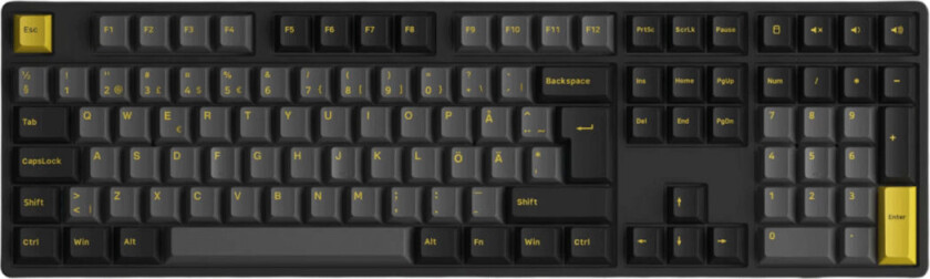 5108B Black/Gold - V3 Blue Pro Switch - Gamingtastatur - Universal - Svart