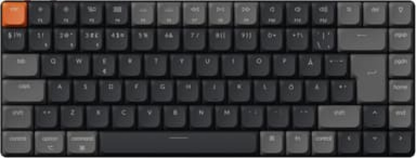 K3 v3 RGB QMK Wireless Hot Swap QMK - Low Profile 2.0 Brown - Gamingtastatur - Uten numpad - Nordisk - Svart