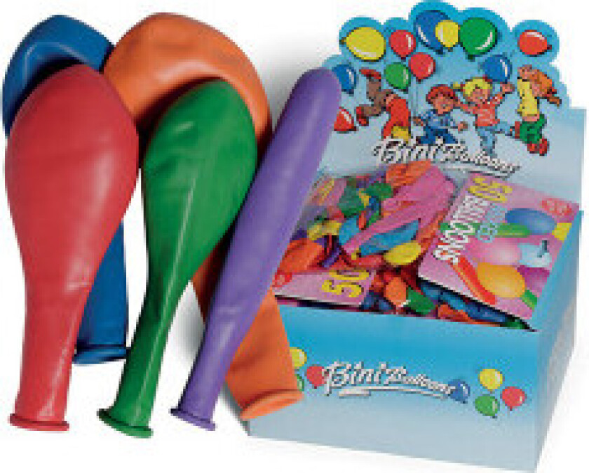 Ballonger Runde/Avlange Ass. farger - 50 stk