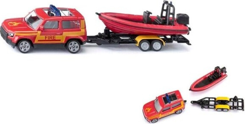 Land Rover Defender with Boat